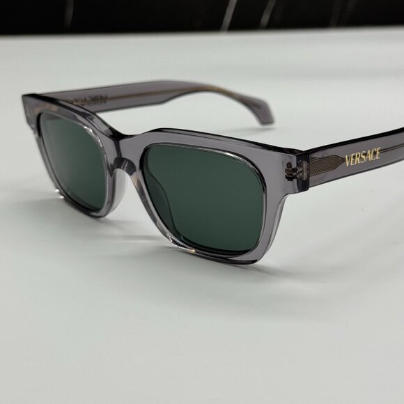 NEW VERSACE VE4486 5510/71 SUNGLASSES UNISEX GREY/GREEN VE4486 5510/71 EYEWEAR main image 2